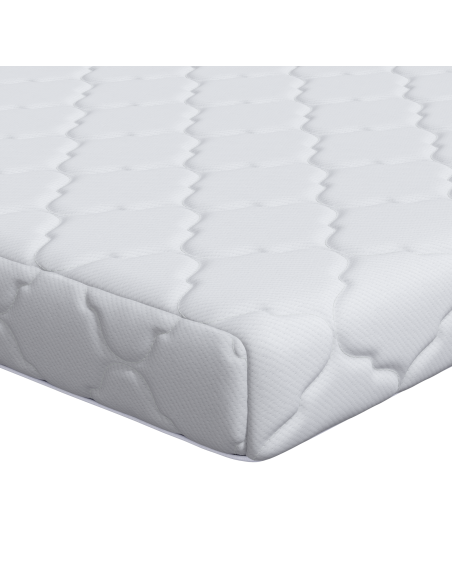 Materasso Bianco 70 x 200 cm Tessuto Jacquard