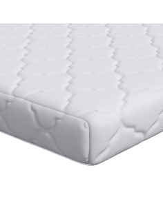 Materasso Bianco 90 x 190 cm Tessuto Jacquard