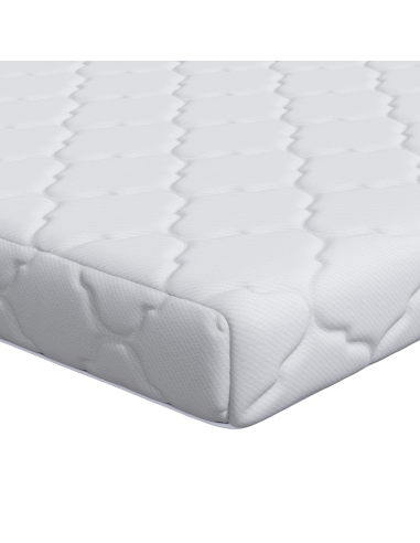 Materasso Bianco 90 x 200 cm Tessuto Jacquard