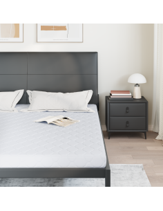 Materasso Bianco 180 x 200 cm Tessuto Jacquard