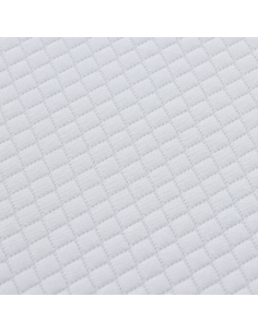 Materasso Bianco e Grigio 100 x 200 cm Tessuto Jacquard 2
