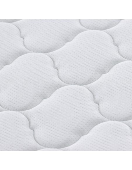 Materasso Bianco 90 x 200 cm Tessuto Jacquard