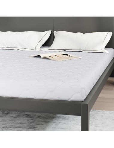 Materasso Bianco 160 x 200 cm Tessuto Jacquard