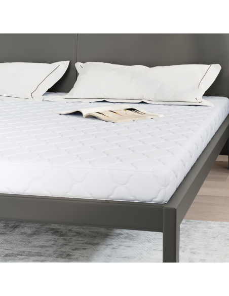 Materasso Bianco 180 x 200 cm Tessuto Jacquard