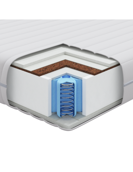 Materasso Bianco 60 x 120 cm Molle Insacchettate