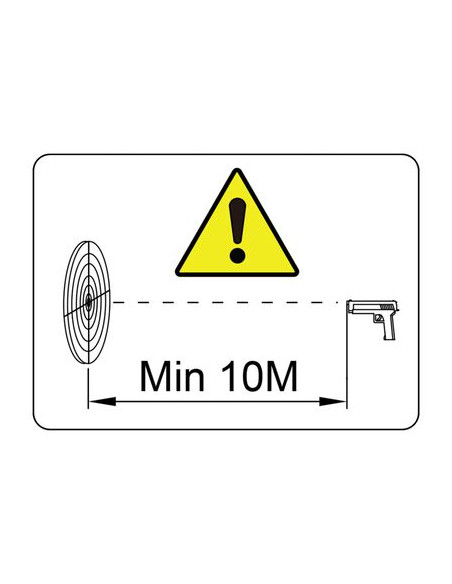 Bersaglio che si ripristina Nero 26 x 13 x 31 cm Acciaio