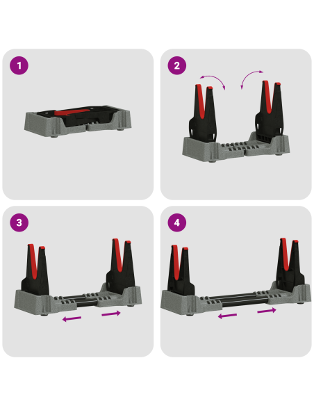 Supporto per tiro Regolabile Grigio 46 x 14 x 19,5 cm Plastica