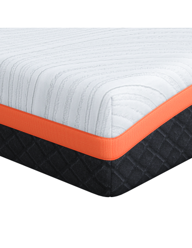 Materasso Bianco e Nero 70 x 200 cm Tessuto Jacquard