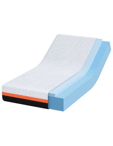 Materasso Bianco e Nero 80 x 160 cm Tessuto Jacquard