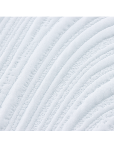 Materasso Bianco e Nero 70 x 200 cm Tessuto Jacquard