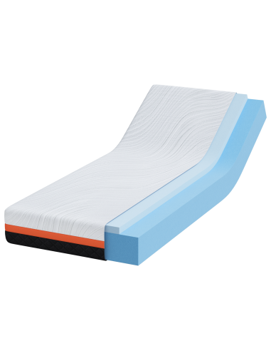 Materasso Bianco e Nero 80 x 200 cm Tessuto Jacquard