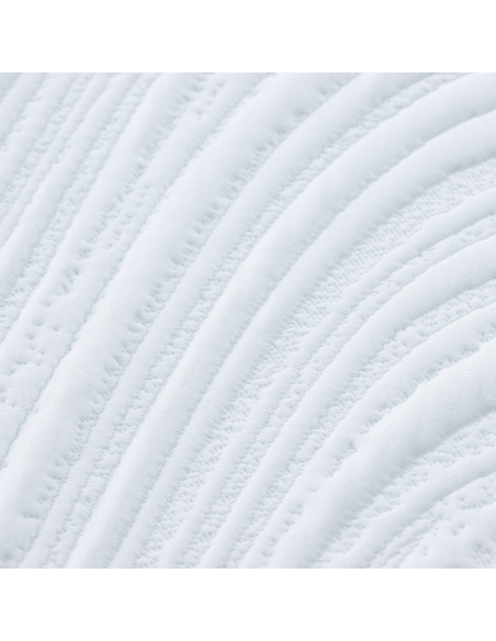 Materasso Bianco e Nero 90 x 200 cm Tessuto Jacquard