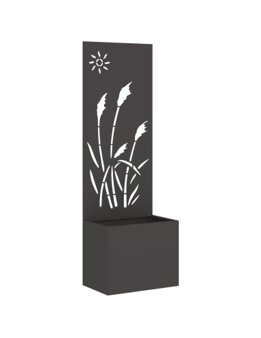 Schermo per privacy in giardino Traforo Nero 50 x 140 cm