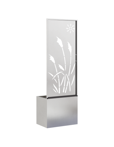 Schermo per privacy in giardino Traforo Argento 50 x 140 cm