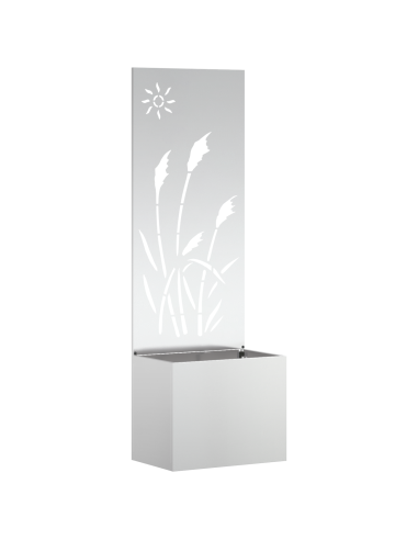 Schermo per privacy in giardino Traforo Argento 50 x 140 cm