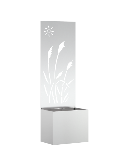 Schermo per privacy in giardino Traforo Argento 50 x 140 cm