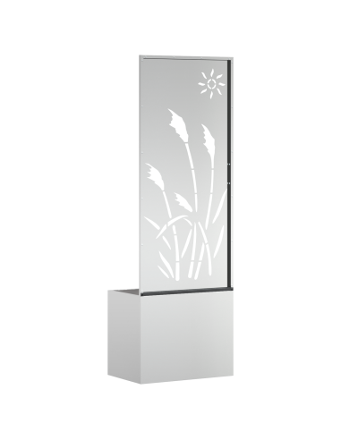 Schermo per privacy in giardino Traforo Argento 50 x 140 cm