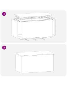 Scatola di Stoccaggio Esterno Verde oliva 100 x 50,5 x 50 cm 2