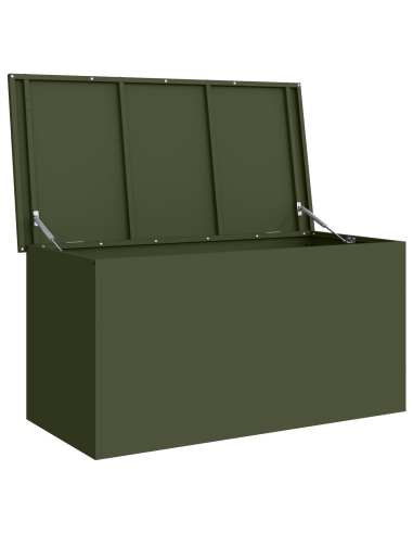 Scatola di Stoccaggio Esterno Verde oliva 100 x 50,5 x 50 cm