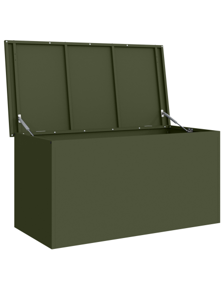 Scatola di Stoccaggio Esterno Verde oliva 100 x 50,5 x 50 cm