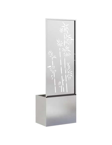 Schermo per privacy in giardino Floreale Argento 50 x 140 cm