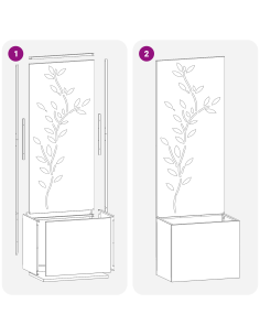 Schermo per privacy in giardino Oliver verde 50 x 140 cm 2
