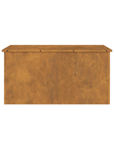 Scatola di Stoccaggio Esterno Ruggine 100 x 50,5 x 50 cm