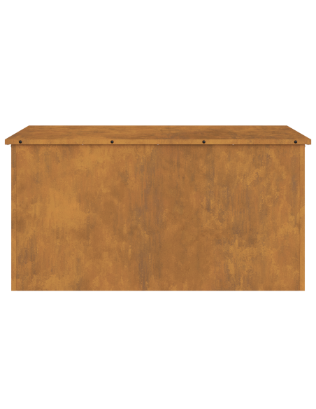 Scatola di Stoccaggio Esterno Ruggine 100 x 50,5 x 50 cm