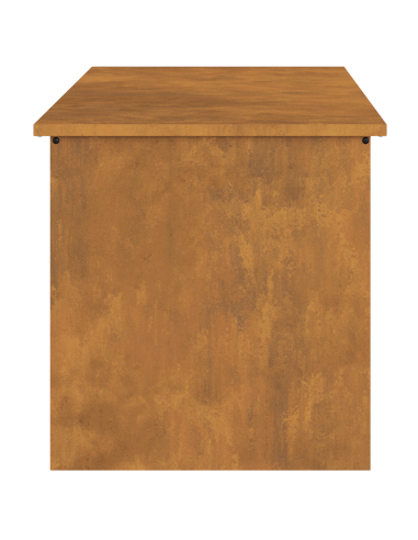 Scatola di Stoccaggio Esterno Ruggine 100 x 50,5 x 50 cm