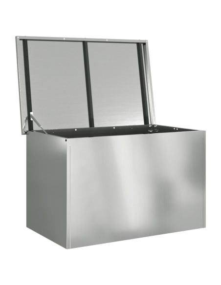 Scatola di Stoccaggio Esterno Argento 80 x 50,5 x 50 cm Acciaio