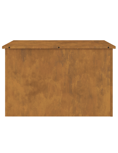 Scatola di Stoccaggio Esterno Ruggine 80 x 50,5 x 50 cm Acciaio