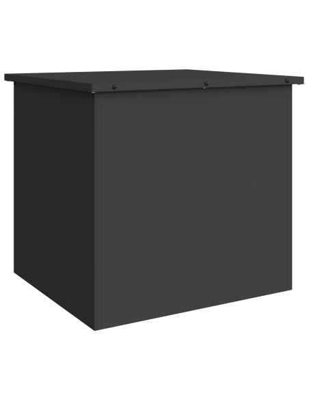 Scatola di Stoccaggio Esterno Nero 55 x 50,5 x 50 cm Acciaio