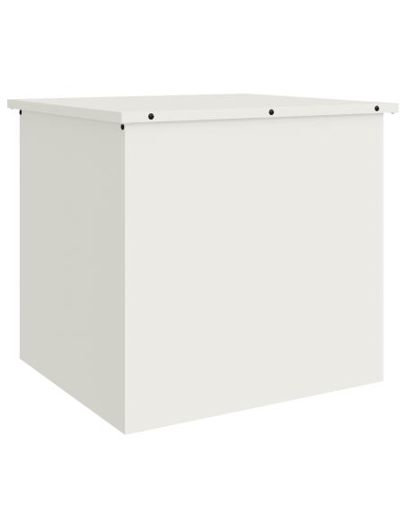 Scatola di Stoccaggio Esterno Bianco 55 x 50,5 x 50 cm Acciaio