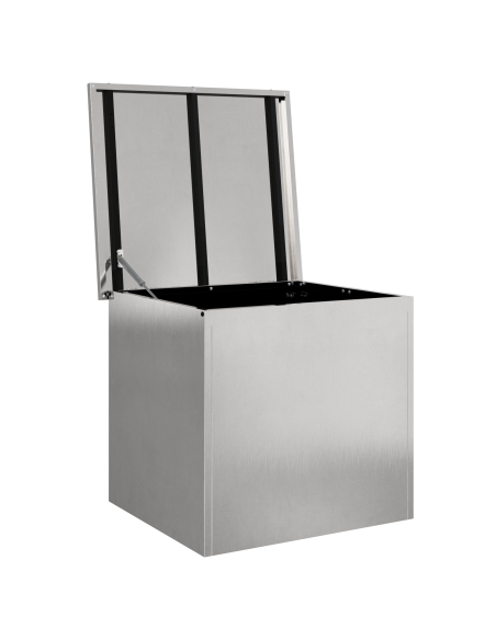 Cassa da esterno - Argento - 55 x 50,5 x 50 cm - Acciaio inox