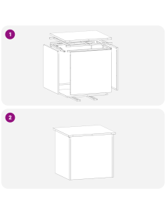 Scatola di Stoccaggio Esterno Argento 55 x 50,5 x 50 cm Acciaio 2