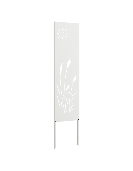 Pannello Decorativo da Giardino Bianco 32 x 140 cm