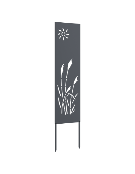Pannello Decorativo da Giardino Antracite 32 x 140 cm