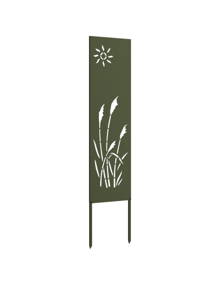 Pannello Decorativo da Giardino Verde oliva 32 x 140 cm