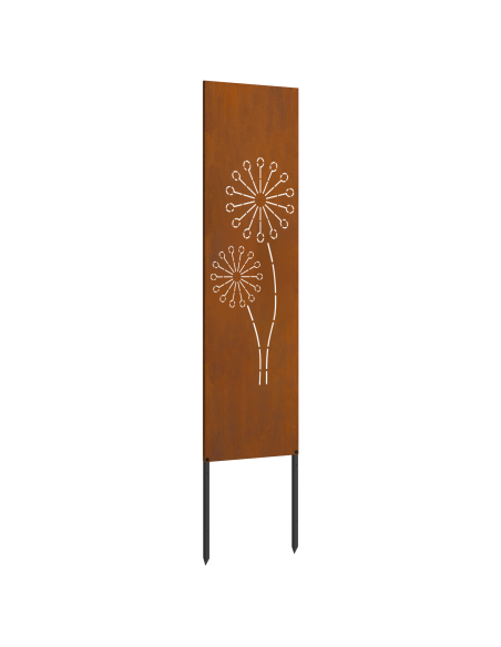 Pannello Decorativo da Giardino Ruggine 32 x 140 cm