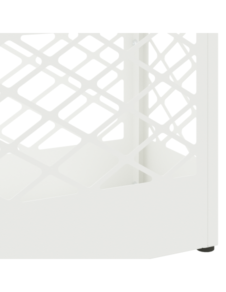 Supporto per Ombrellone Reticolo Bianco 28 x 12 x 41 cm Acciaio