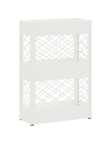 Supporto per Ombrellone Bianco 28 x 12 x 41 cm Acciaio