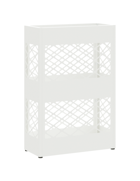 Supporto per Ombrellone Reticolo Bianco 28 x 12 x 41 cm Acciaio