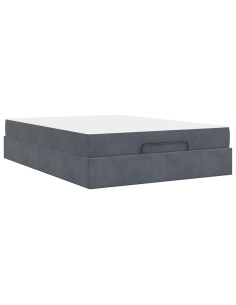Struttura letto con materasso 2 pcs Grigio Sfumato Velluto 2