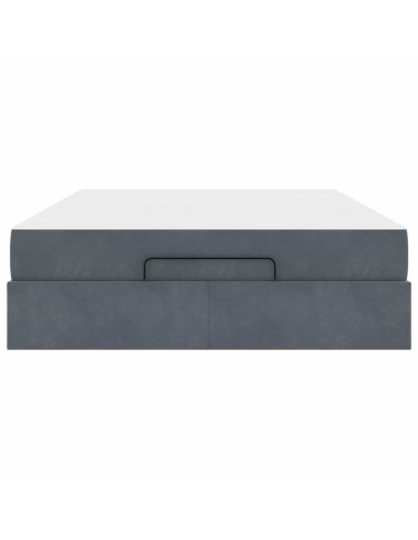 Struttura letto con materasso 2 pcs Grigio Sfumato Velluto