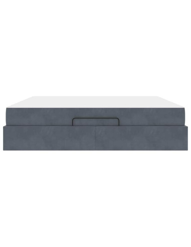 Struttura letto con materasso 2 pcs Grigio Sfumato Velluto