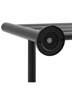 Porta asciugamani Nero 61 x 23 x 17 cm Acciaio inossidabile 2