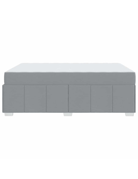 Struttura del letto Grigio chiaro 140 x 200 cm Tessuto