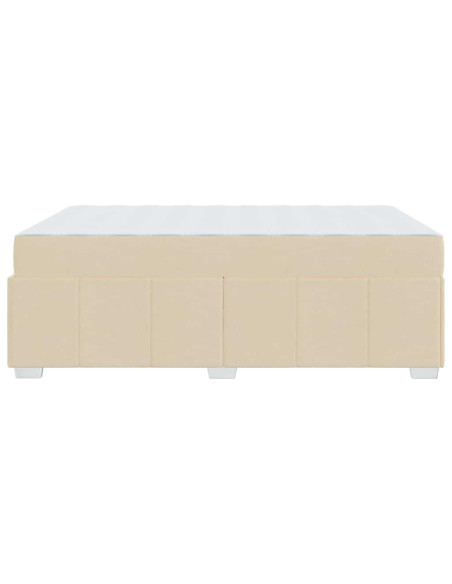 Struttura del letto Crema 140 x 200 cm Tessuto