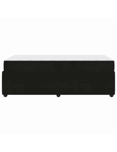 Struttura letto con materasso Altro Nero 80 x 200 cm Velluto