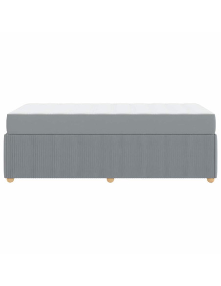 Struttura del letto Altro Grigio chiaro 90 x 190 cm Tessuto
